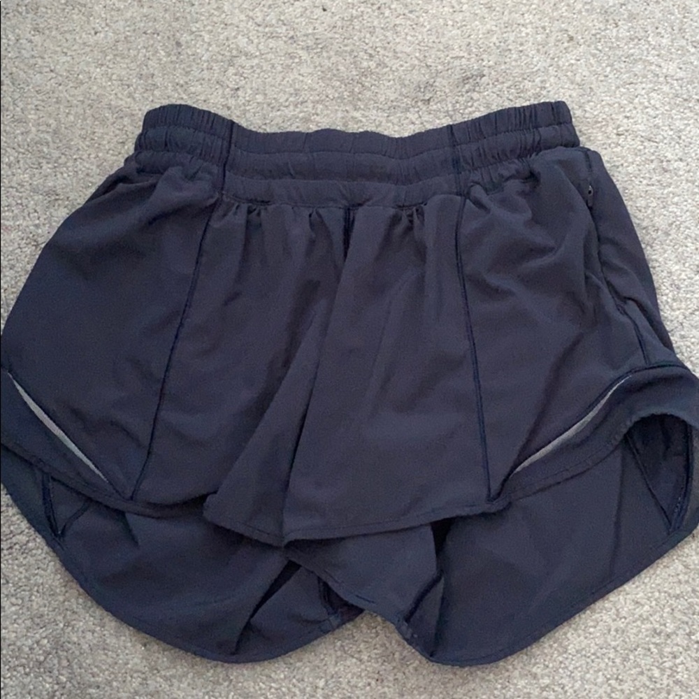 Navy lulu lemon shorts